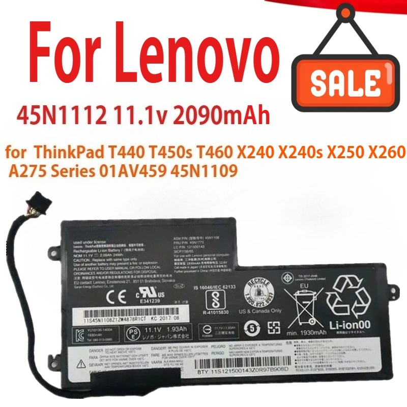 45N1112 45N1113 Laptop Battery Replacement for Lenovo ThinkPad T440 T450s T460 X240 X240s X250 X260 A275 Series 01AV459 45N1109
45N1112 45N1113 Laptop Battery Replacement for Lenovo ThinkPad T440 T450s T460 X240 X240s X250 X260 A275 Series 01AV459 45N1109