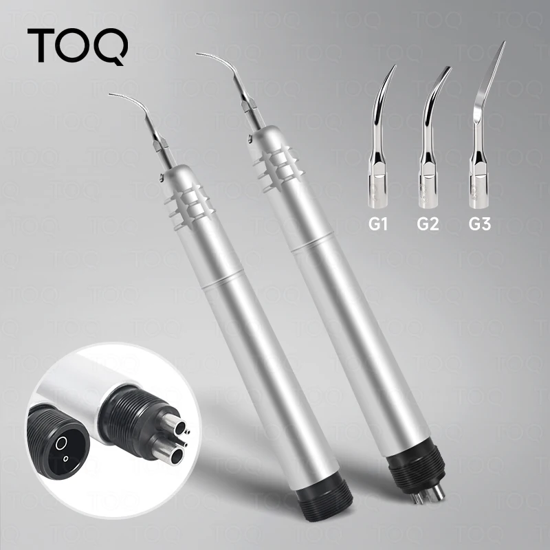Dental Ultrasonic Air Scaler Handpiece Kit 2/4 Hole Options With G1/G2/G3 Tips For Dental Clinic Teeth Cleaning & Tartar Removal
Dental Ultrasonic Air Scaler Handpiece Kit 2/4 Hole Options With G1/G2/G3 Tips For Dental Clinic Teeth Cleaning & Tartar Removal