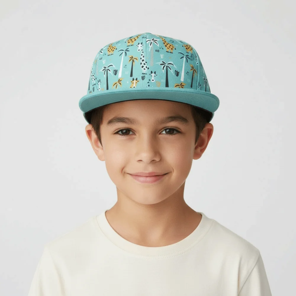 Adjustable Closure Kids Snapback Hat Breathable Cotton Five-Panel Structure Toddler Flat Brim Cap Wide Sun Visor Vibrant Pattern
Adjustable Closure Kids Snapback Hat Breathable Cotton Five-Panel Structure Toddler Flat Brim Cap Wide Sun Visor Vibrant Pattern