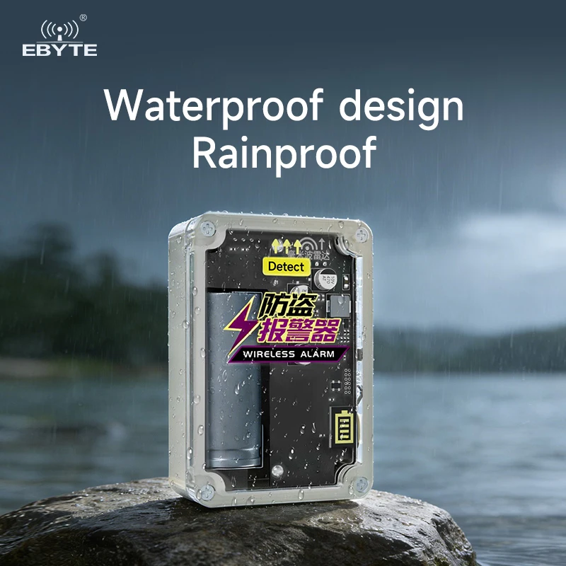 Burglar Alarm Motion Sensor Infrared/Millimeter-Wave Alarm System Module RainProof EBYTE EID021 Series Alarm Long Battery Life
Burglar Alarm Motion Sensor Infrared/Millimeter-Wave Alarm System Module RainProof EBYTE EID021 Series Alarm Long Battery Life