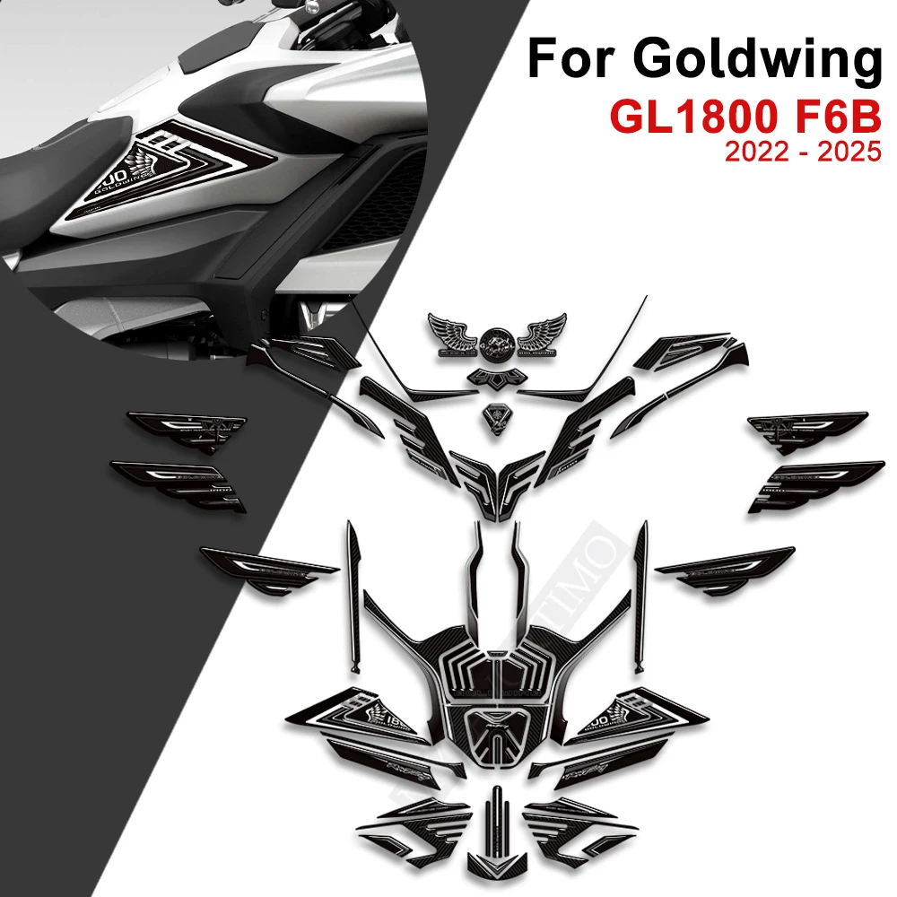 2024 2025 For Honda Goldwing Gold wing GL1800 LG 1800 F6B Tour Protector Tank Pad Grips Kit Knee Fairing Fender Stickers Decals
2024 2025 For Honda Goldwing Gold wing GL1800 LG 1800 F6B Tour Protector Tank Pad Grips Kit Knee Fairing Fender Stickers Decals