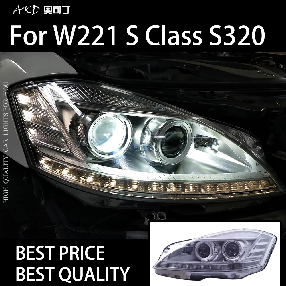 Автомобильные фары для W221 2006-2009 S Class S320, светодиодные автомобильные фары в сборе, обновление 10-13, стильные бифокальные линзы, стиль дизайна, аксессуары
Автомобильные фары для W221 2006-2009 S Class S320, светодиодные автомобильные фары в сборе, обновление 10-13, стильные бифокальные линзы, стиль дизайна, аксессуары