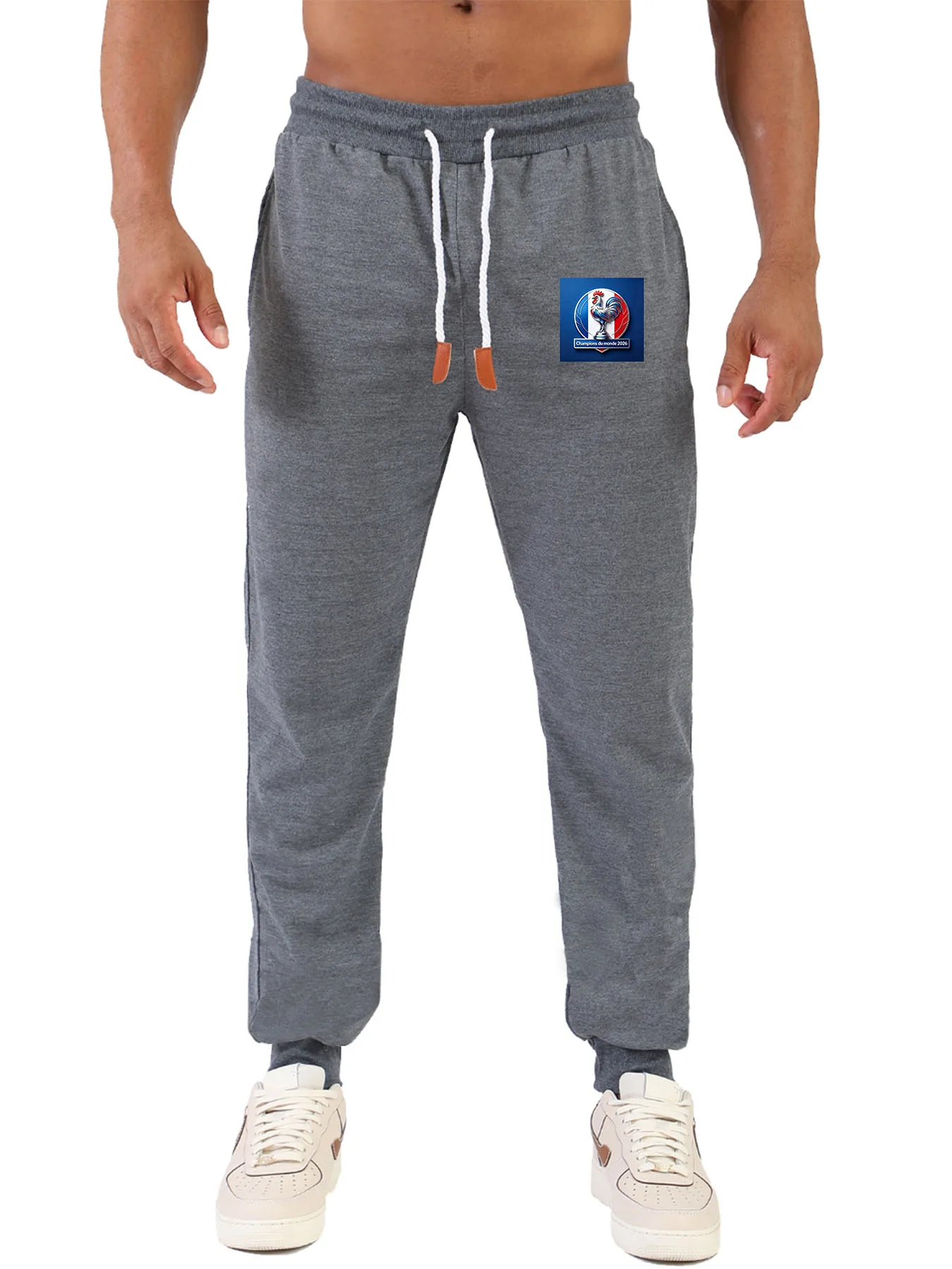 Men Jogger Pants National Football Team Rooster Badge Print Elastic Waist Drawstring Sweatpants Men Casual Streetwear Spo
Men Jogger Pants National Football Team Rooster Badge Print Elastic Waist Drawstring Sweatpants Men Casual Streetwear Spo