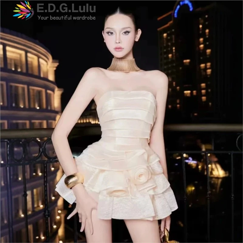 EDGLuLu Desig 3d Flower Splice Birthday Dress For Woman 2026 Sleeveless Backless Sexy Pink Strapless Dresses 0428
EDGLuLu Desig 3d Flower Splice Birthday Dress For Woman 2026 Sleeveless Backless Sexy Pink Strapless Dresses 0428