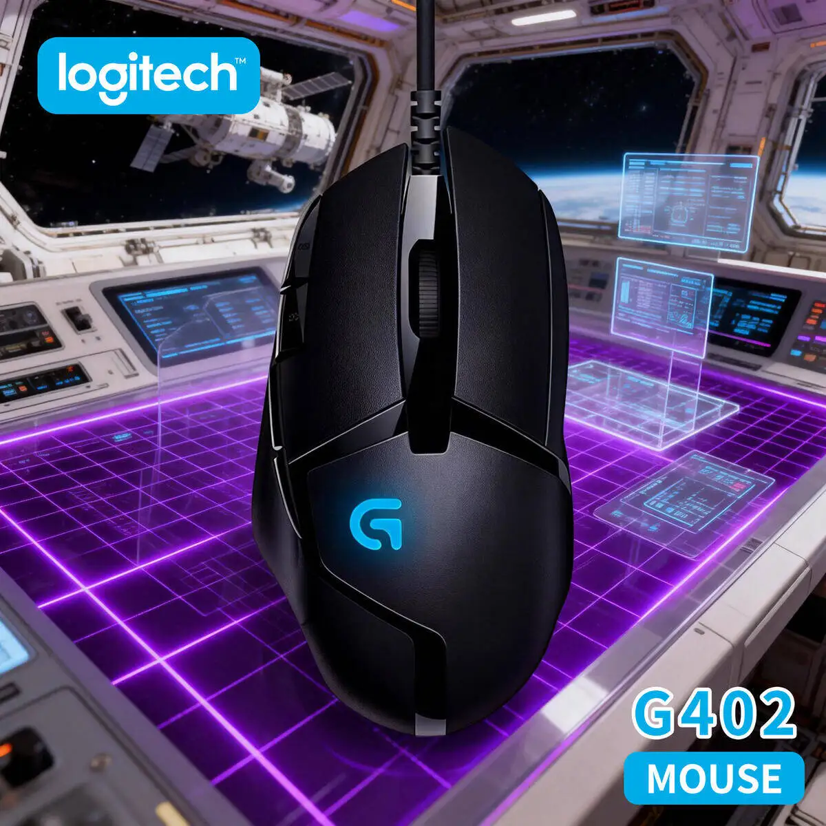 Logitech G402 Hyperion Fury Gaming Mouse Wired 4000 DPI 8 Programmable Buttons for PC Windows Esports Gamer
Logitech G402 Hyperion Fury Gaming Mouse Wired 4000 DPI 8 Programmable Buttons for PC Windows Esports Gamer