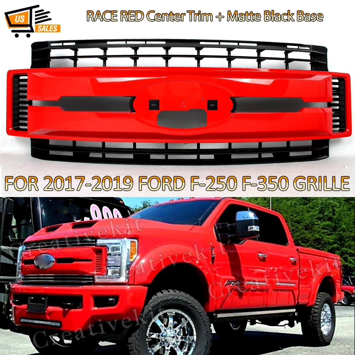 Front Bumper Grille For 2017-2019 Ford F250 F350 F450 Super Duty Front Upper Grille Air Intake Grid Grills Radiator Mesh Grill
Front Bumper Grille For 2017-2019 Ford F250 F350 F450 Super Duty Front Upper Grille Air Intake Grid Grills Radiator Mesh Grill