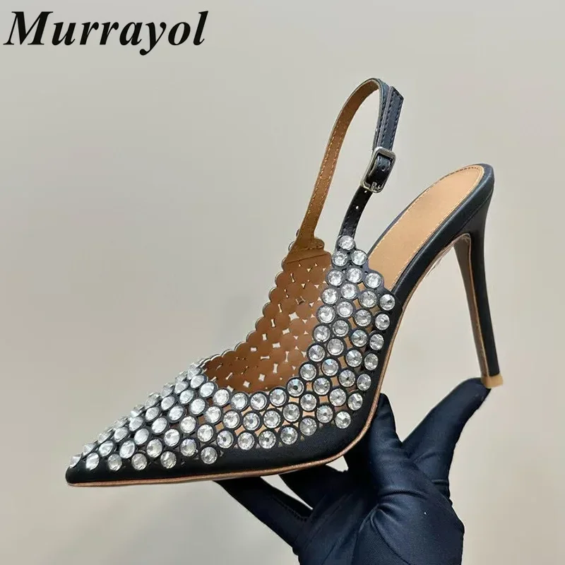 New Genuine Leather Thin Heels Sandals Women Pointed Toe Rhinestone Decor Sandalias Summer Party Dress Shoes Wedding Shoes
New Genuine Leather Thin Heels Sandals Women Pointed Toe Rhinestone Decor Sandalias Summer Party Dress Shoes Wedding Shoes
