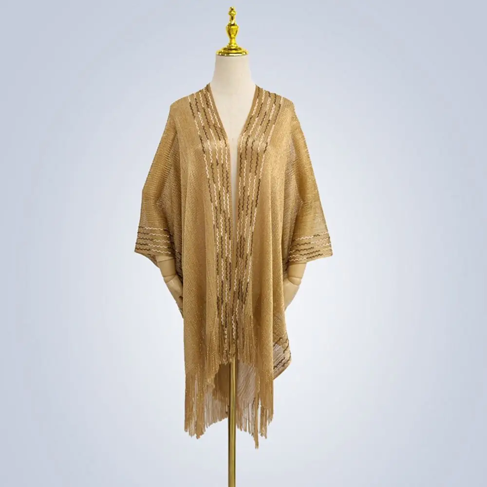 Fashion Tassel Patchwork Women Tulle Shawl V-Neck Cardigans Hollow Evening Prom Cape Chapel Scarf Party
Fashion Tassel Patchwork Women Tulle Shawl V-Neck Cardigans Hollow Evening Prom Cape Chapel Scarf Party