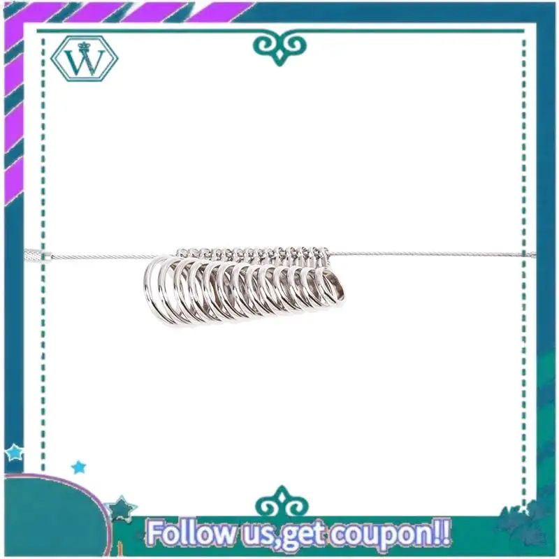 Premium 10X Zinc Alloy Finger Ring Sizer Gauge Jeweler Sizing Tool US Size: 1-13
Premium 10X Zinc Alloy Finger Ring Sizer Gauge Jeweler Sizing Tool US Size: 1-13