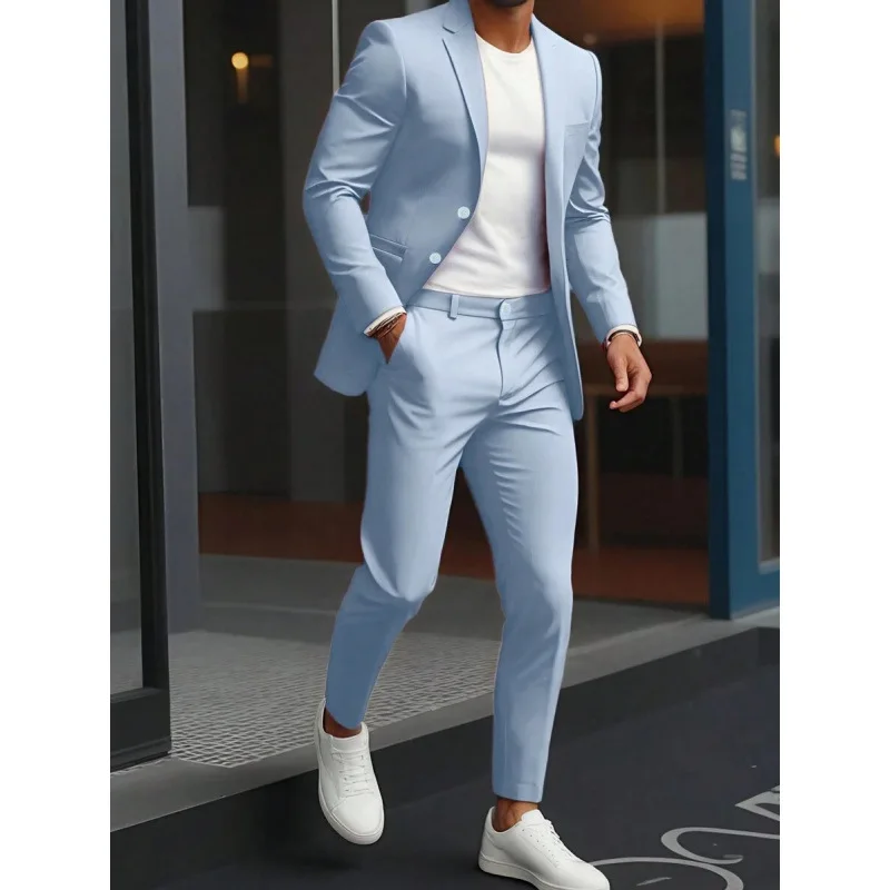 Men's Business Suit L 26709 Formal Wear Cross-Border Waist-Cinching Style Double Slit Back Warmth Functional Business Scene
Men's Business Suit L 26709 Formal Wear Cross-Border Waist-Cinching Style Double Slit Back Warmth Functional Business Scene