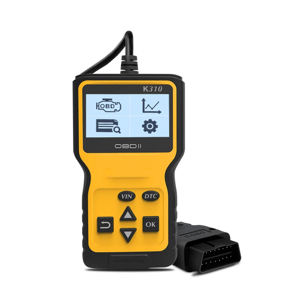 V310B Handheld OBD2 Full Funtion Vehicle Tool Can Check Fault Code ELM 327/ELM Cars OBD 2 Screen Display Auto Car Scanner