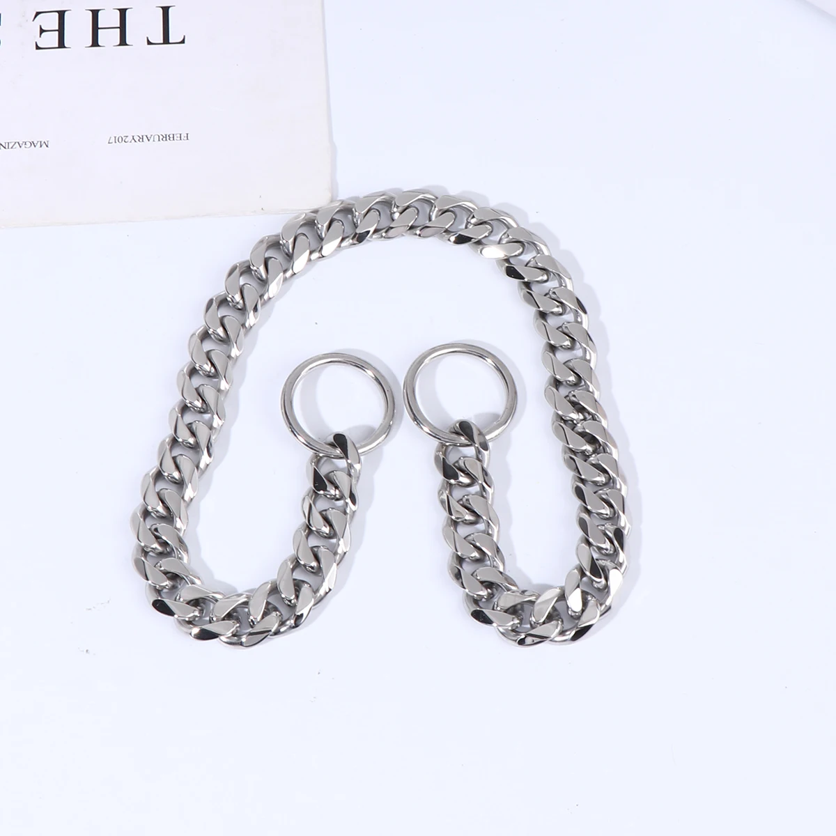 Stainless Steel Dog Collar 22 Inch Durable Leash Comfortable Hauling Cable Pet Supply Strong Stitching
Stainless Steel Dog Collar 22 Inch Durable Leash Comfortable Hauling Cable Pet Supply Strong Stitching