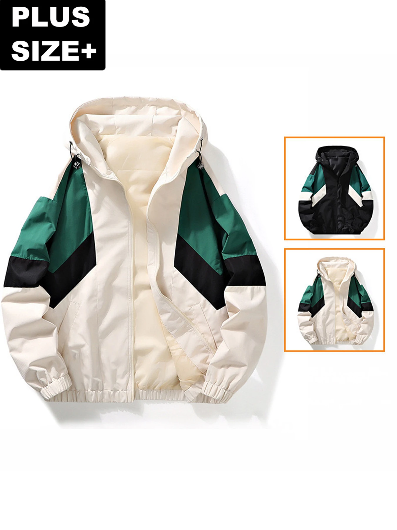 Autumn and Winter New Large Size Men's Trendy Versatile Jacket Hooded Color-Blocking Jacket Outdoor Sports Jacket
Autumn and Winter New Large Size Men's Trendy Versatile Jacket Hooded Color-Blocking Jacket Outdoor Sports Jacket