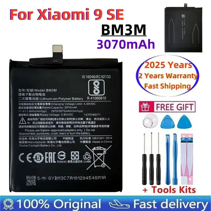 2025 Years XiaoMi Original Battery BM3M For Xiaomi Mi 9 SE Mi9 SE 3070mAh Genuine Phone Battery In Stock Fast Shipping
2025 Years XiaoMi Original Battery BM3M For Xiaomi Mi 9 SE Mi9 SE 3070mAh Genuine Phone Battery In Stock Fast Shipping