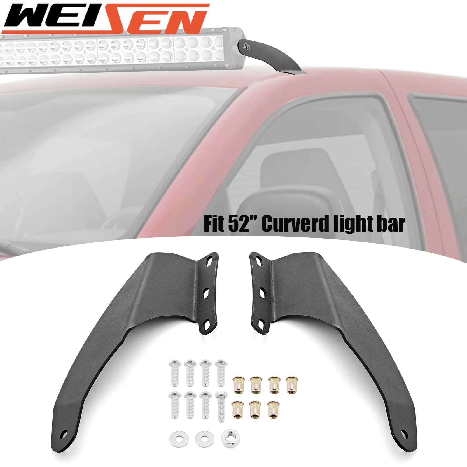Car Accessories 52" Curved LED Light Bar Upper Roof Windshield Mounting Bracket Steel For Dodge Ram 1500 02-08 /2500 3500 03-09
Car Accessories 52" Curved LED Light Bar Upper Roof Windshield Mounting Bracket Steel For Dodge Ram 1500 02-08 /2500 3500 03-09