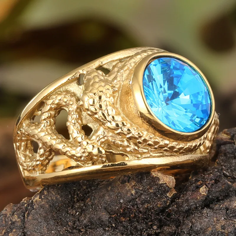 Синие драгоценные камни, резные полые титановые кольца с драконом для мужчин, винтажный мужской браслет на палец, крутой модный ювелирный аксессуар, размеры 7-13
Синие драгоценные камни, резные полые титановые кольца с драконом для мужчин, винтажный мужской браслет на палец, крутой модный ювелирный аксессуар, размеры 7-13