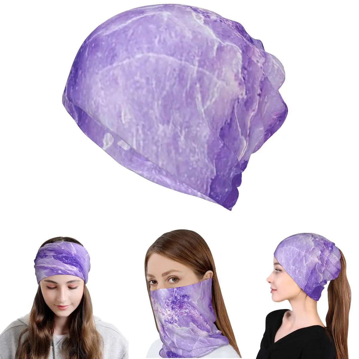MARBLE - PURPLE Bandana Neck Gaiter Wrap Scarf Multi-use Headband Beanies Hat Unisex Adult Breathable
MARBLE - PURPLE Bandana Neck Gaiter Wrap Scarf Multi-use Headband Beanies Hat Unisex Adult Breathable