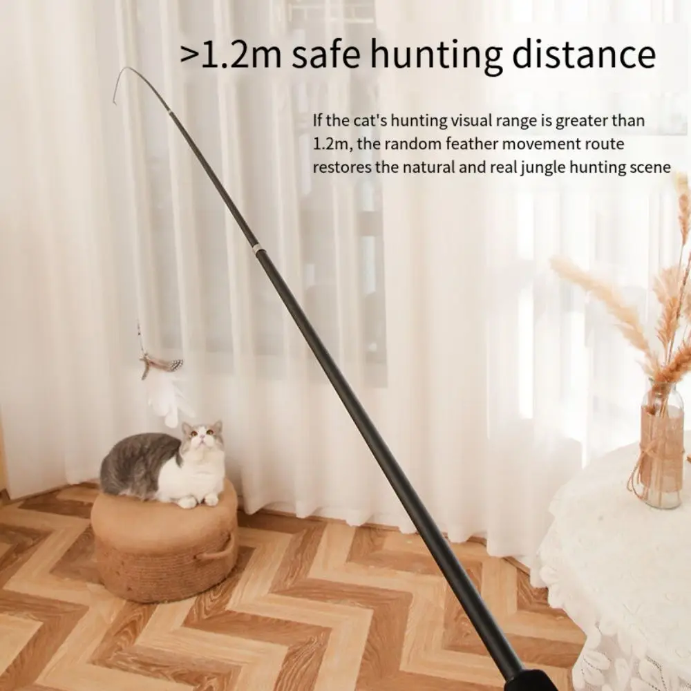 1.8m Cat Teaser Stick Four-section Telescopic Fishing Pole Wand Super Long Catcher Cat Interactive Stick Tease Accessories
1.8m Cat Teaser Stick Four-section Telescopic Fishing Pole Wand Super Long Catcher Cat Interactive Stick Tease Accessories