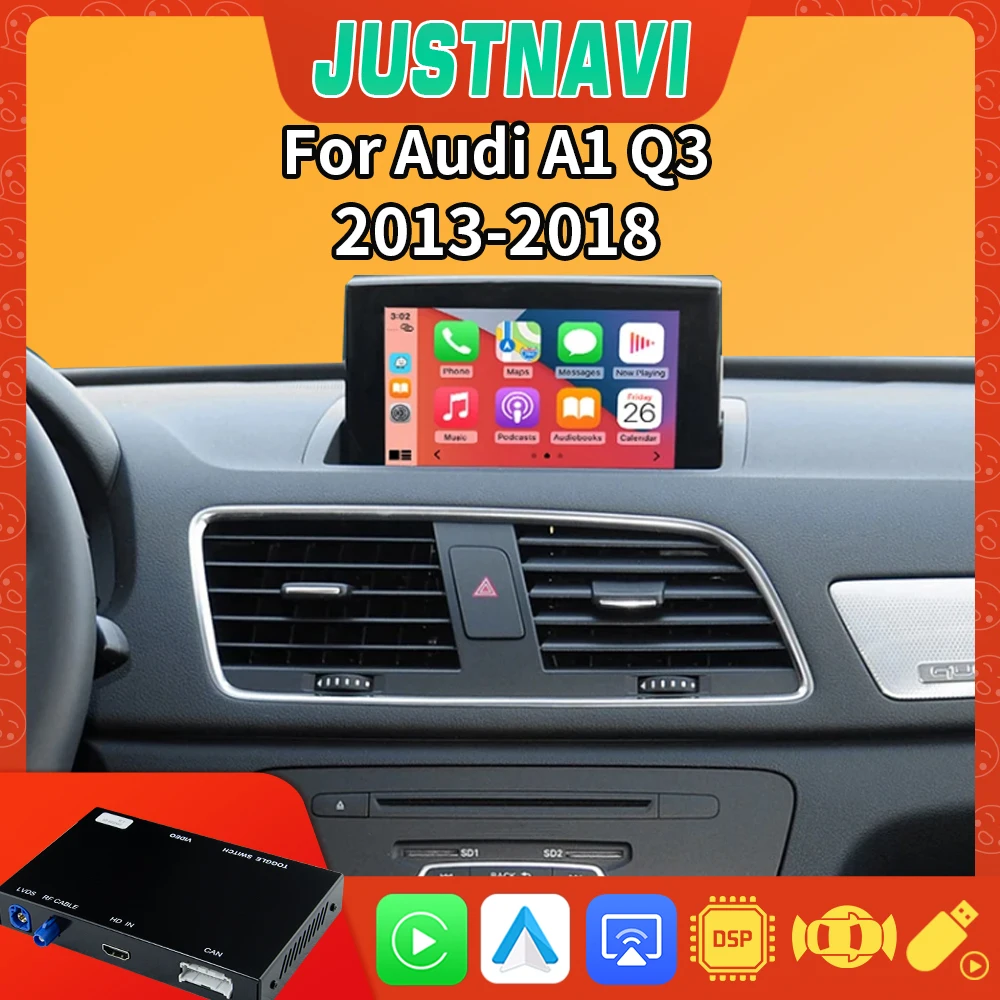 JUSTNAVI автомобильный беспроводной Apple CarPlay Android авто для Audi A1 Q3 2013-2018 RMC версия DSP звеньевая Модифицированная коробка
JUSTNAVI автомобильный беспроводной Apple CarPlay Android авто для Audi A1 Q3 2013-2018 RMC версия DSP звеньевая Модифицированная коробка