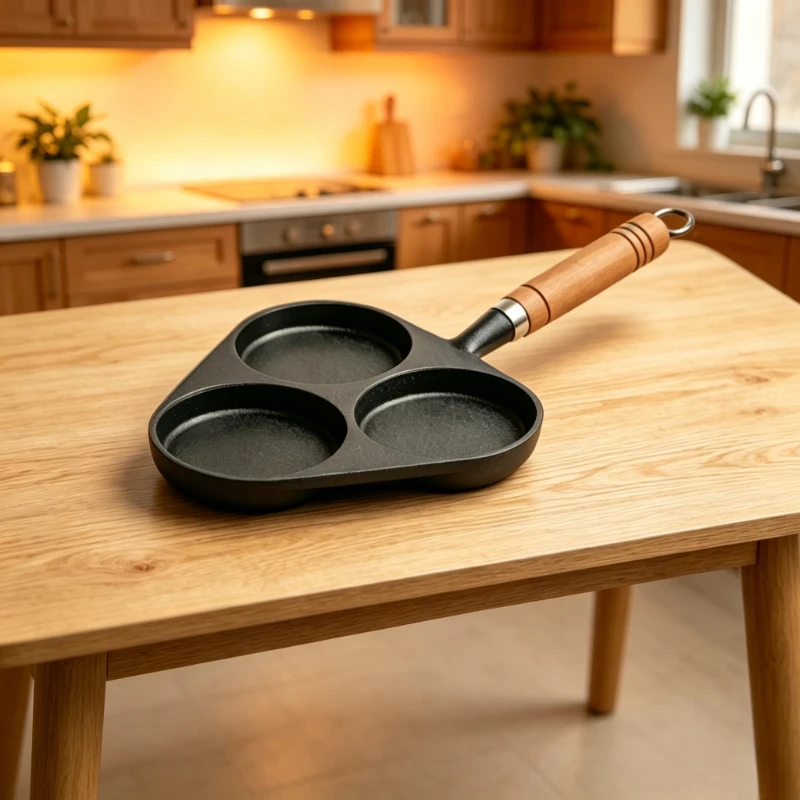 Non-Stick Cast Iron 3-Cup Egg Pan – Hamburger Maker, Stovetop Egg Bites Cooker for Pancake/Donut, Household Mini Baking Tray
Non-Stick Cast Iron 3-Cup Egg Pan – Hamburger Maker, Stovetop Egg Bites Cooker for Pancake/Donut, Household Mini Baking Tray
