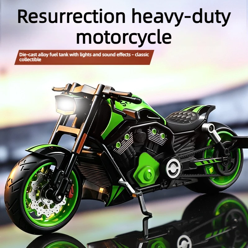1:10 Simulation Alloy Harley Motorcycle Model Sound and Light Slide Toy Gift Diecast Alloy Car Model Collectible
1:10 Simulation Alloy Harley Motorcycle Model Sound and Light Slide Toy Gift Diecast Alloy Car Model Collectible