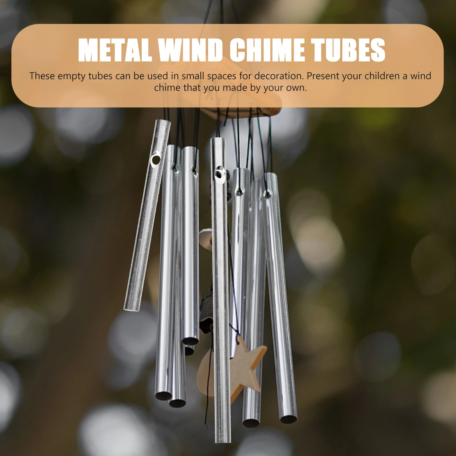 7Pcs Hollow Aluminum Wind Chime Tubes DIY Replacement Parts for Windchime Garden Yard Decoration Clear Sound Making Supplies
7Pcs Hollow Aluminum Wind Chime Tubes DIY Replacement Parts for Windchime Garden Yard Decoration Clear Sound Making Supplies