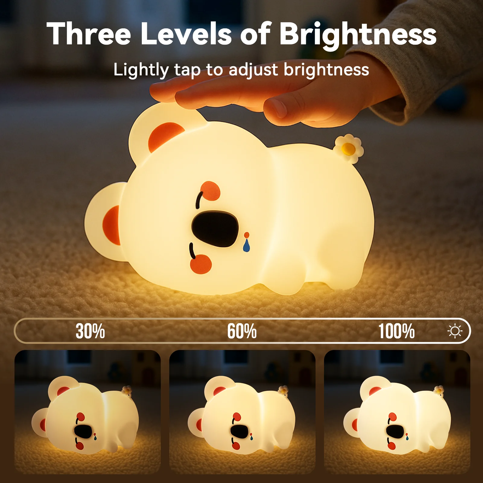 Koala Silicone Bedside Lamps Squishy Table Lamp Touch Dimmable Rechargeable Animal Night Lights for Baby Nursery Kids Gift Toy
Koala Silicone Bedside Lamps Squishy Table Lamp Touch Dimmable Rechargeable Animal Night Lights for Baby Nursery Kids Gift Toy