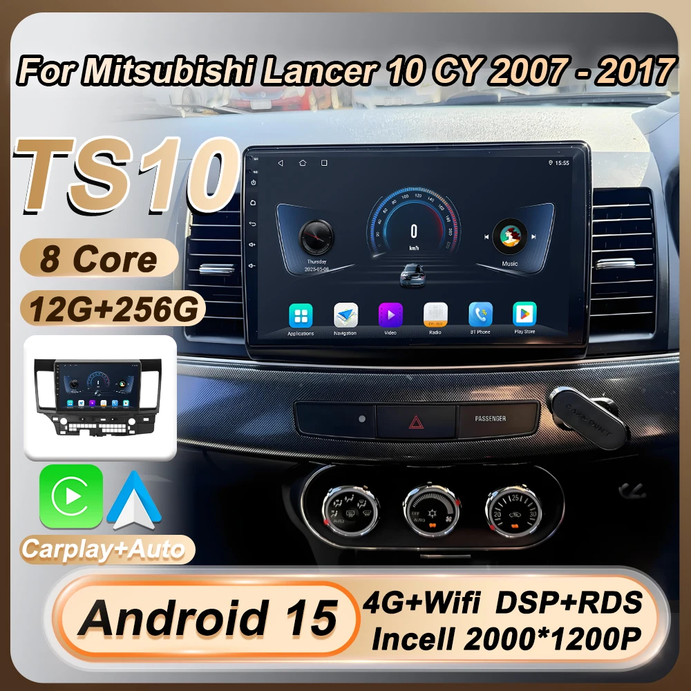 10 Inch 2 Din Android 15 Carplay Car Radio For Mitsubishi Lancer 10 CY 2007 - 2017 Multimedia Video Player GPS Stereo 4G DSP
10 Inch 2 Din Android 15 Carplay Car Radio For Mitsubishi Lancer 10 CY 2007 - 2017 Multimedia Video Player GPS Stereo 4G DSP