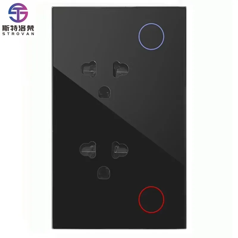 STLF JRUMP Thailand Standard Smart Double Power Socket Touch Switch WIFI Works Alexa Google Assistant 16A Max. Current US Plug T
STLF JRUMP Thailand Standard Smart Double Power Socket Touch Switch WIFI Works Alexa Google Assistant 16A Max. Current US Plug T