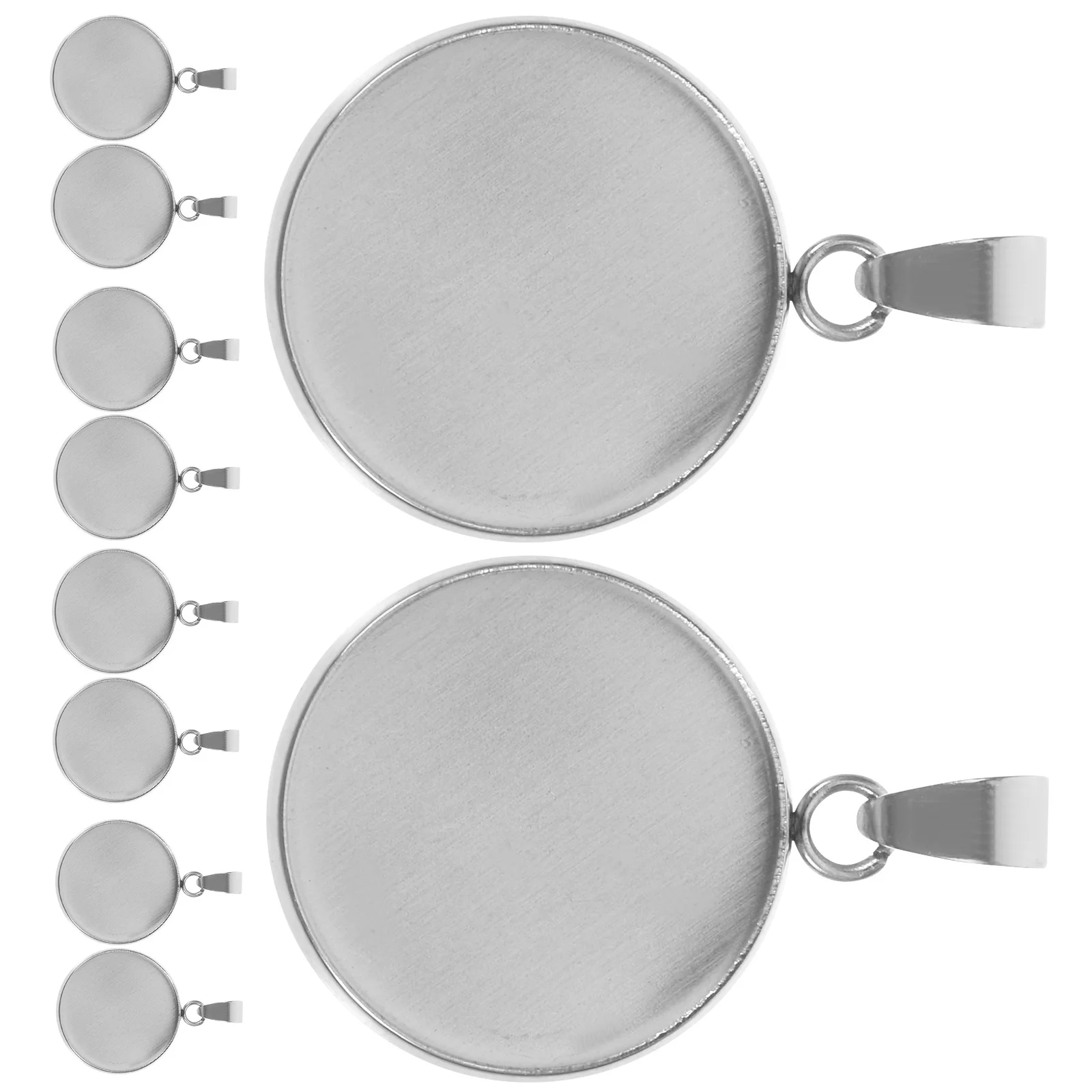 20pcs Stainless Steel Pendant Trays for DIY Necklace Bracelet Earrings Making Kits Jewelry Base Set Round Cork Bases
20pcs Stainless Steel Pendant Trays for DIY Necklace Bracelet Earrings Making Kits Jewelry Base Set Round Cork Bases