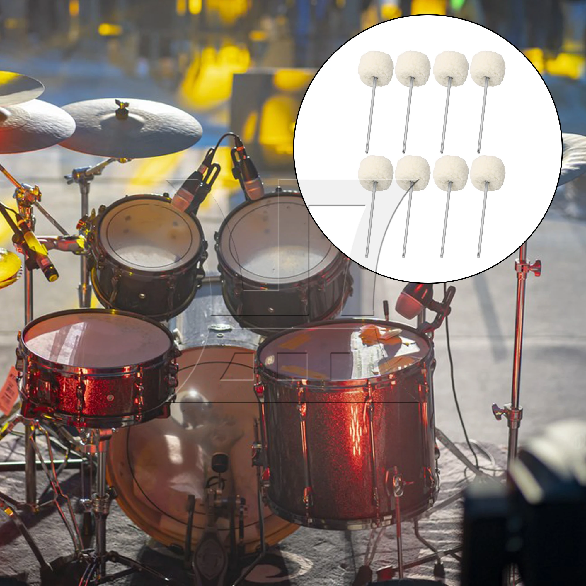 Yibuy Bass Felt Drum Pedal Kick Beater Tool с валом из нержавеющей стали 194 мм, упаковка из 8 шт.
Yibuy Bass Felt Drum Pedal Kick Beater Tool с валом из нержавеющей стали 194 мм, упаковка из 8 шт.