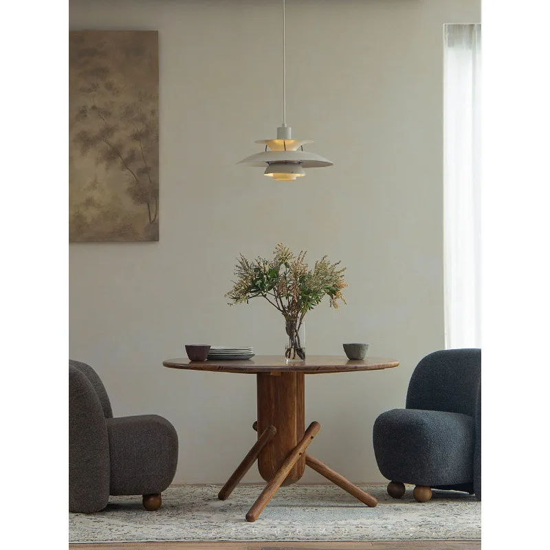 Household imported all-solid wood restaurant retro round table designer creative small apartment dining table
Household imported all-solid wood restaurant retro round table designer creative small apartment dining table