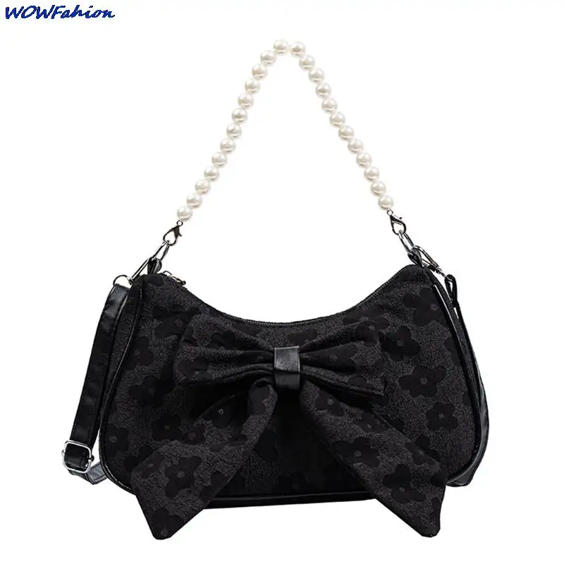 Pearl Chains Design Female Shoulder Messenger Bag Sweet Bow Ladies Crossbody Bags Flower Pattern Women Square Handbags
Pearl Chains Design Female Shoulder Messenger Bag Sweet Bow Ladies Crossbody Bags Flower Pattern Women Square Handbags