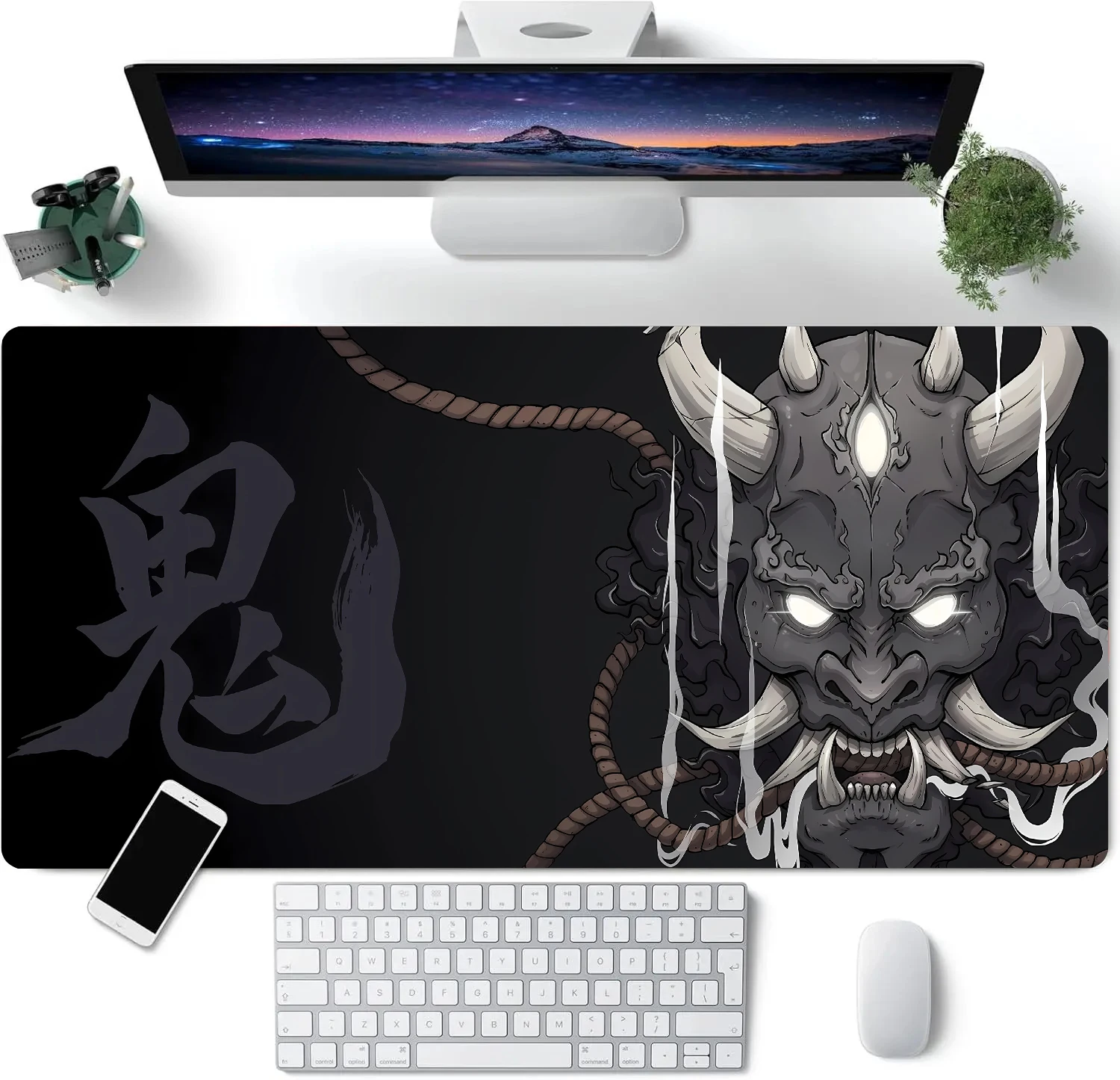 Devil's Mask Japanese Style Mouse Pad Large Computer Office Game Mat Rubber Anti-slip Gaming Accessories Keyboard Long Desk Pads
Devil's Mask Japanese Style Mouse Pad Large Computer Office Game Mat Rubber Anti-slip Gaming Accessories Keyboard Long Desk Pads