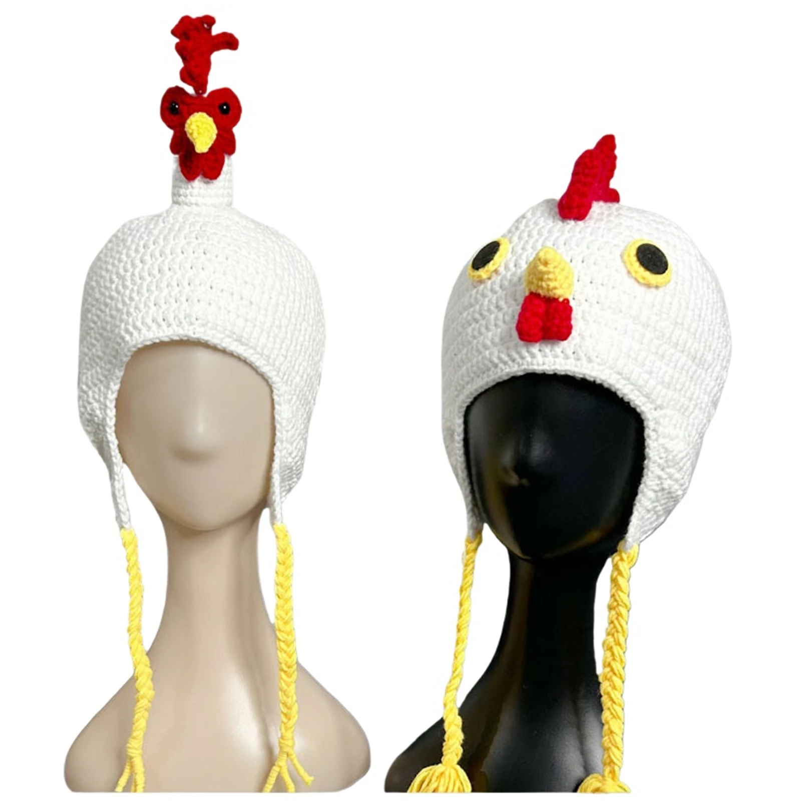Turkey Day Kids Adult Crochet Hat Chicken Head Knitted Hat Hand Woven White Beanie Halloween Cosplay Prop
Turkey Day Kids Adult Crochet Hat Chicken Head Knitted Hat Hand Woven White Beanie Halloween Cosplay Prop