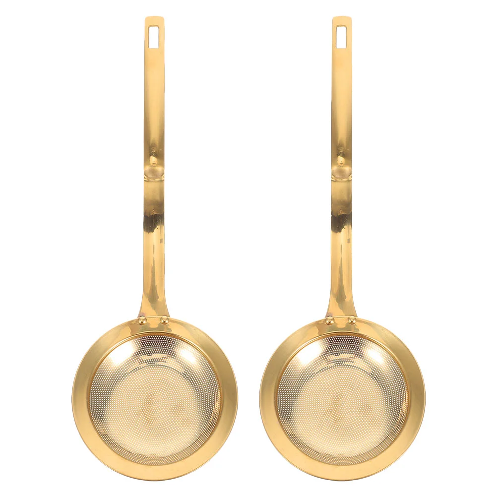 2 Pcs Stainless Steel Oil Filter Spoon Small Kitchen Strainer Fat Skimmer Juice with Handle
2 Pcs Stainless Steel Oil Filter Spoon Small Kitchen Strainer Fat Skimmer Juice with Handle
