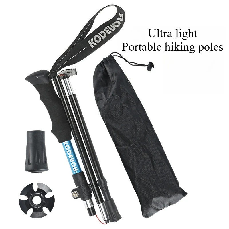 Aluminum alloy hiking cane 5-section folding ultra lightweight portable extendable external lock outdoor hiking cane
Aluminum alloy hiking cane 5-section folding ultra lightweight portable extendable external lock outdoor hiking cane