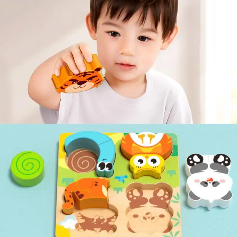 1 Set 3D Cartoon Animals Cognitive Jigsaw Puzzle Early Learning Educational Toy 4-in-1 Wooden Toys for Children Gift
1 Set 3D Cartoon Animals Cognitive Jigsaw Puzzle Early Learning Educational Toy 4-in-1 Wooden Toys for Children Gift