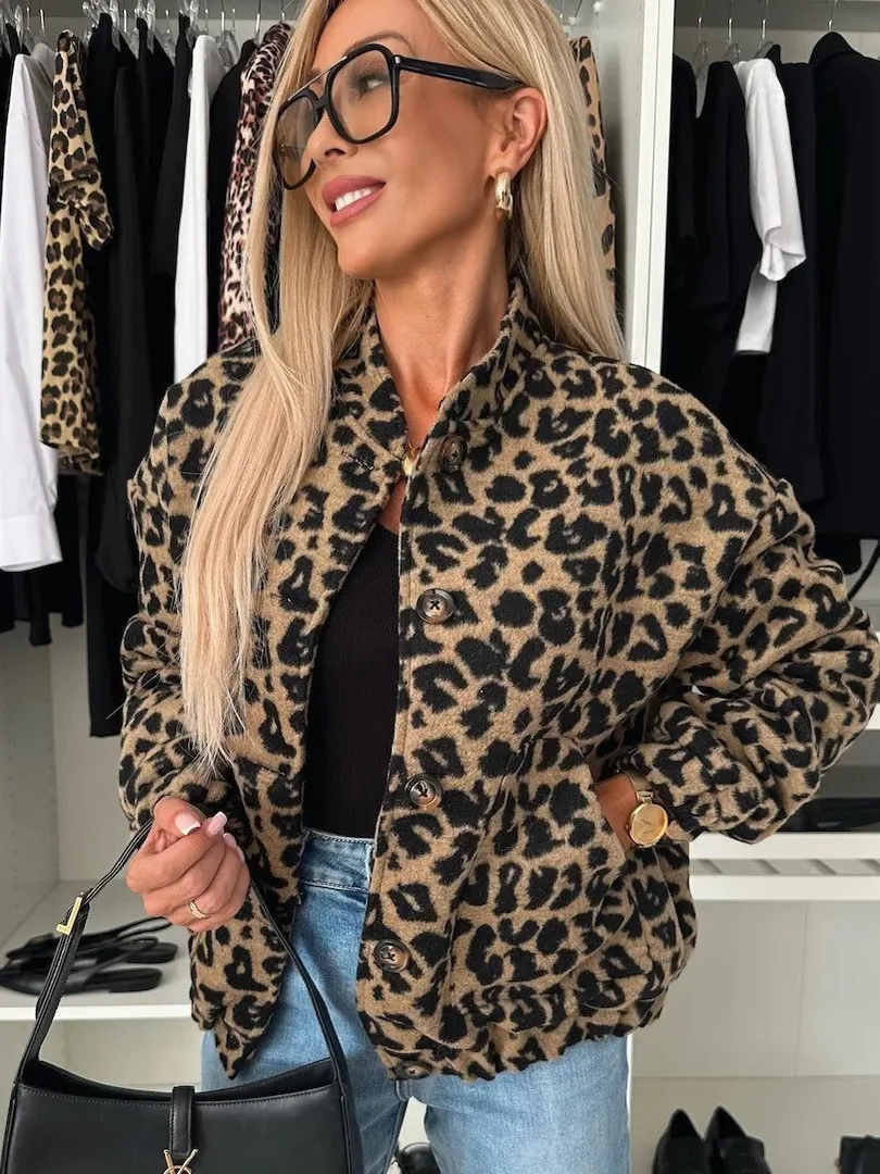 American Sle Leopard Print Top Sexy Girl Small ence Upper Body Design Sense ort Outerwear Women's Faion
American Sle Leopard Print Top Sexy Girl Small ence Upper Body Design Sense ort Outerwear Women's Faion