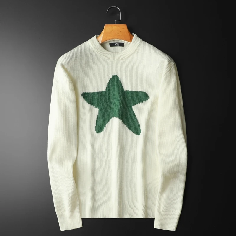 Men O-neck Long Sleeve Knitte Pullover Sweater Winter New Jacquard Sweater For Men Streetwear Casual Versatile Knit Clothing
Men O-neck Long Sleeve Knitte Pullover Sweater Winter New Jacquard Sweater For Men Streetwear Casual Versatile Knit Clothing