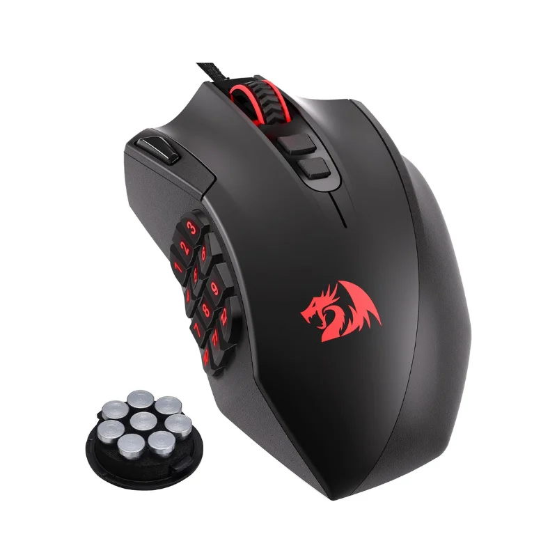 Игровая мышь Redragon M921 MMO, 12400 точек на дюйм, высокоточные проволочные мыши RGB, 18 программируемых кнопок, 12 боковых макроклавиш
Игровая мышь Redragon M921 MMO, 12400 точек на дюйм, высокоточные проволочные мыши RGB, 18 программируемых кнопок, 12 боковых макроклавиш