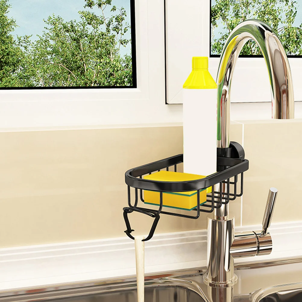 Sink Storage Rack for Kitchen Faucet Mounted Aluminium Drying Rack Waterproof Non Slip Sponge and Cloth Organizer Shelf
Sink Storage Rack for Kitchen Faucet Mounted Aluminium Drying Rack Waterproof Non Slip Sponge and Cloth Organizer Shelf