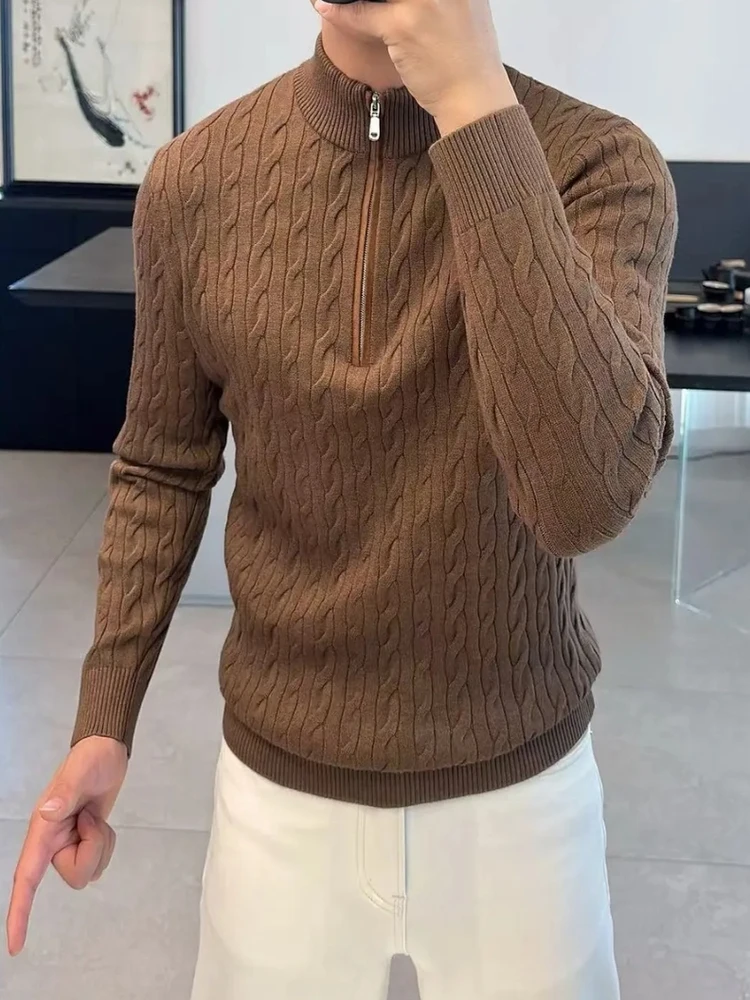 Men's Knitted f-Zip Sweater Stand Collar New Arrival Autumn Winter Faion Versatile High-End Busin Casual Sle 8877
Men's Knitted f-Zip Sweater Stand Collar New Arrival Autumn Winter Faion Versatile High-End Busin Casual Sle 8877