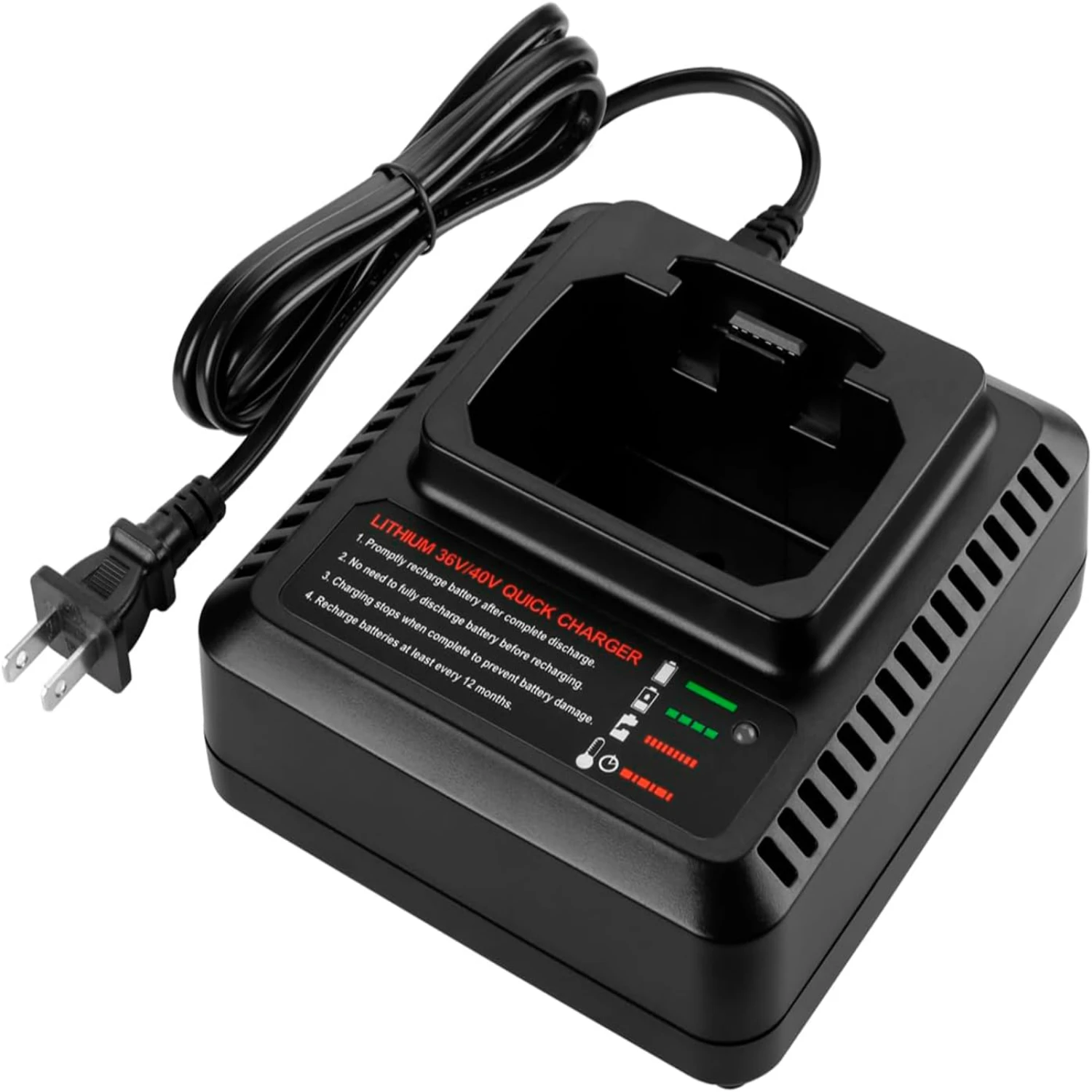 Efficient and Fast Replacement Charger for Black & Decker LCS36 LCS40 - Compatible with LBXR36 LBXR2036 LBX36 LBX1540 LBX2040 LB
Efficient and Fast Replacement Charger for Black & Decker LCS36 LCS40 - Compatible with LBXR36 LBXR2036 LBX36 LBX1540 LBX2040 LB
