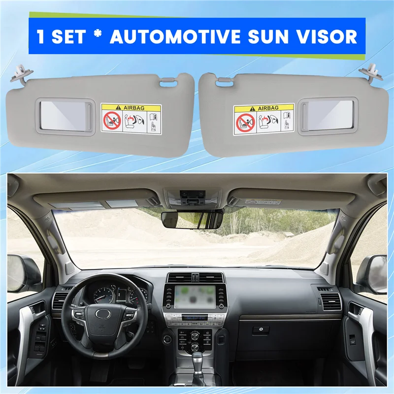Gray Sun Visor Left Side Right Side Driver Side Passenger Side J15 For Toyota Land Cruiser Prado KDJ155 KDJ150 2009-2023 
Gray Sun Visor Left Side Right Side Driver Side Passenger Side J15 For Toyota Land Cruiser Prado KDJ155 KDJ150 2009-2023
