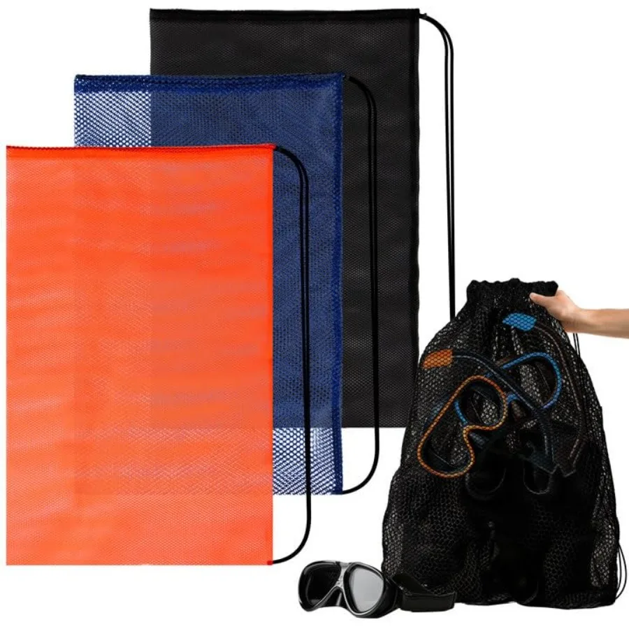 3PCS Mesh Bag - Drawstring Dive Bag Snorkel Dive Backpack for Swimming Gear, Diving, Beach Toy Ball Camping Clothing, Mesh Spor
3PCS Mesh Bag - Drawstring Dive Bag Snorkel Dive Backpack for Swimming Gear, Diving, Beach Toy Ball Camping Clothing, Mesh Spor
