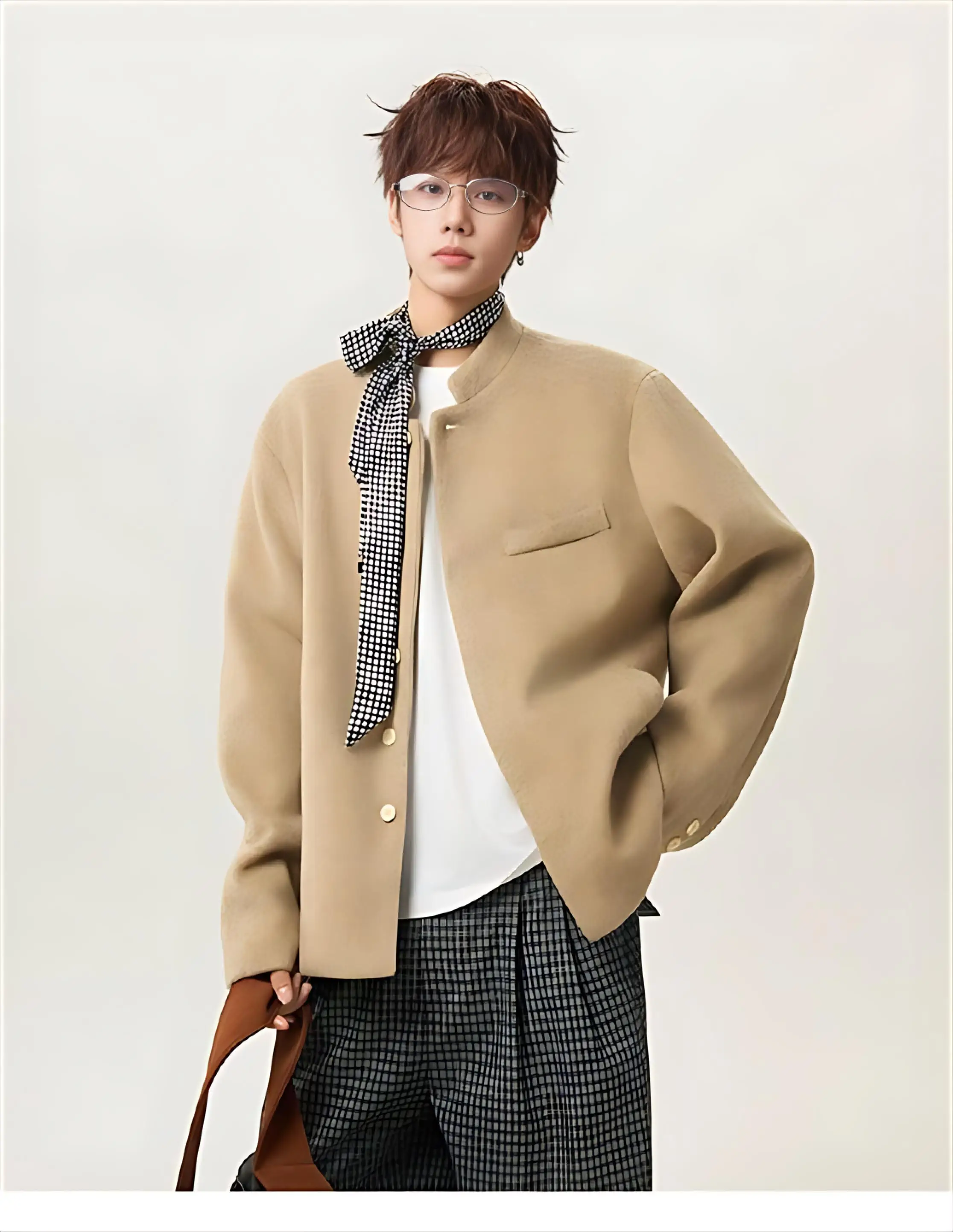 Мужская классическая куртка из шерстяной смеси в японском стиле Харадзюку
Мужская классическая куртка из шерстяной смеси в японском стиле Харадзюку