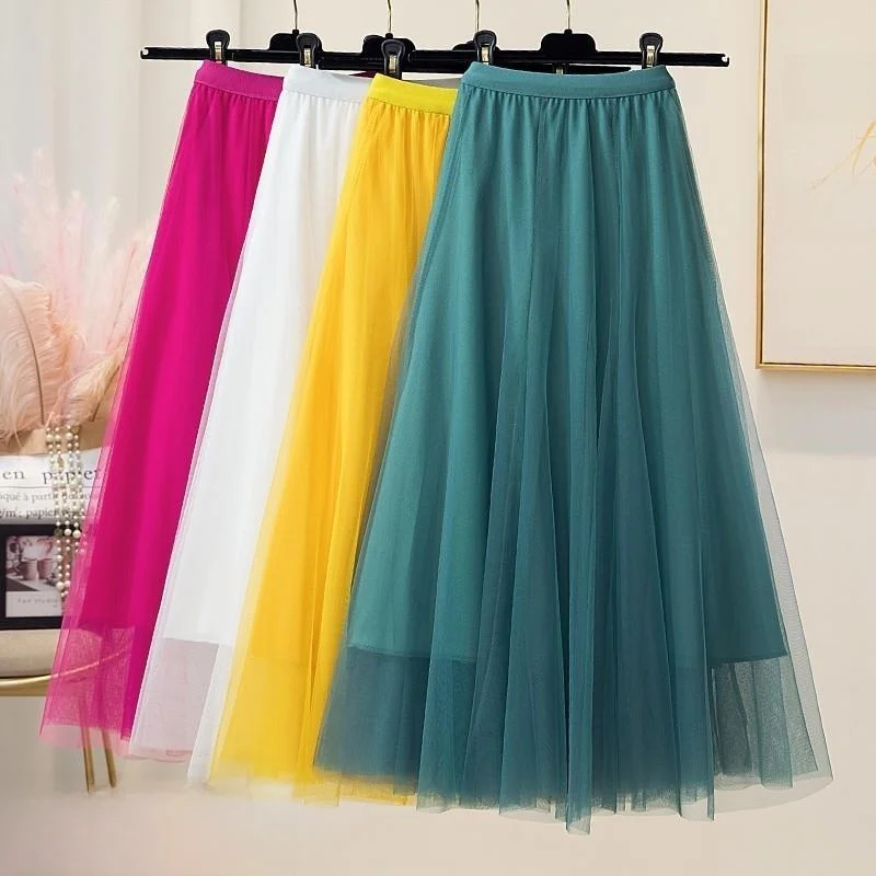 Юбка трапециевидной формы с высокой талией, пышной сеткой и складками для женщин, весенне-осенняя танцевальная юбка средней длины, готовая к танцевальному полу
Юбка трапециевидной формы с высокой талией, пышной сеткой и складками для женщин, весенне-осенняя танцевальная юбка средней длины, готовая к танцевальному полу