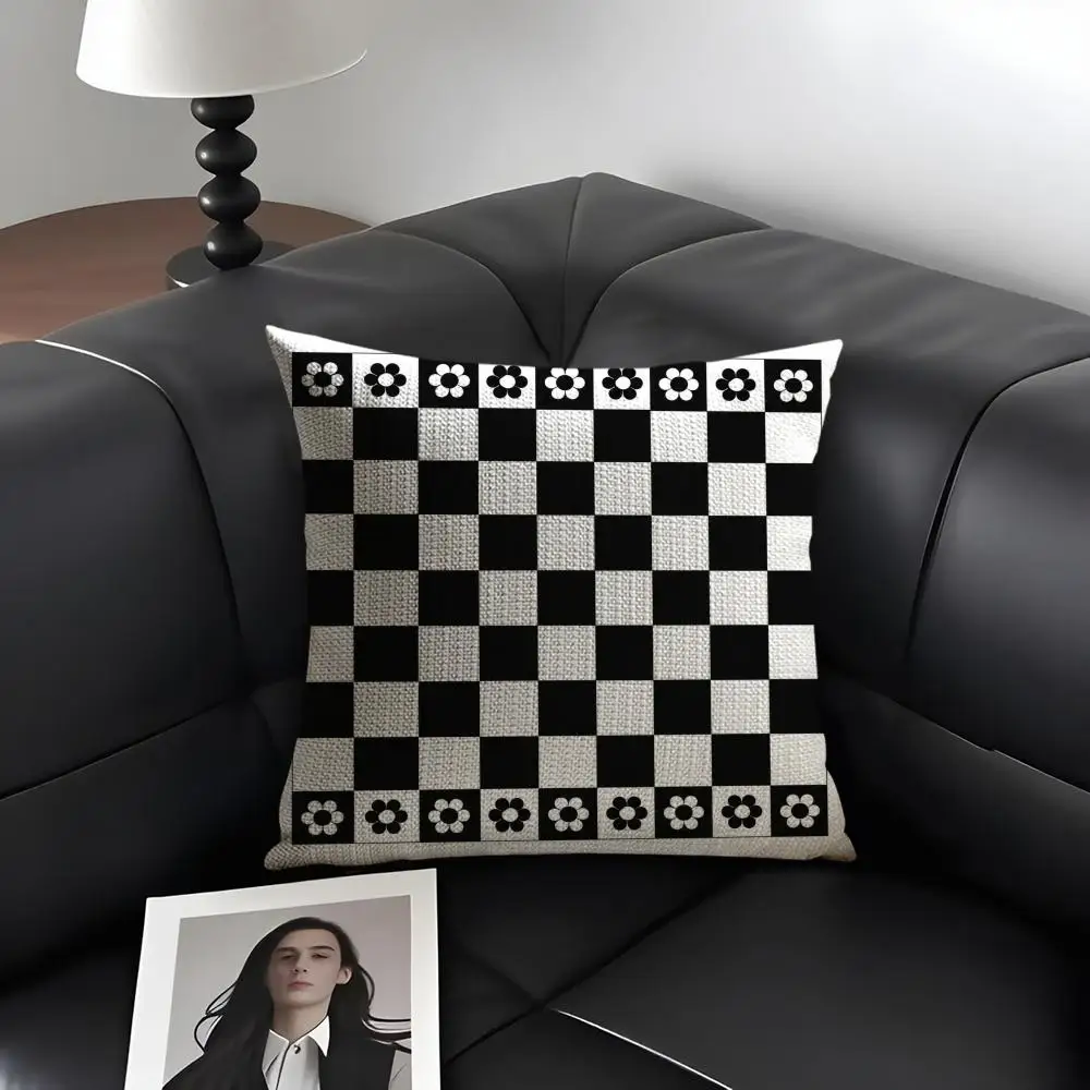 Cushion Cover Organic Linen Soft Double-Sided Printing Black White Nordic Geometry Breathable Pillow Case Gift for Home Decor
Cushion Cover Organic Linen Soft Double-Sided Printing Black White Nordic Geometry Breathable Pillow Case Gift for Home Decor