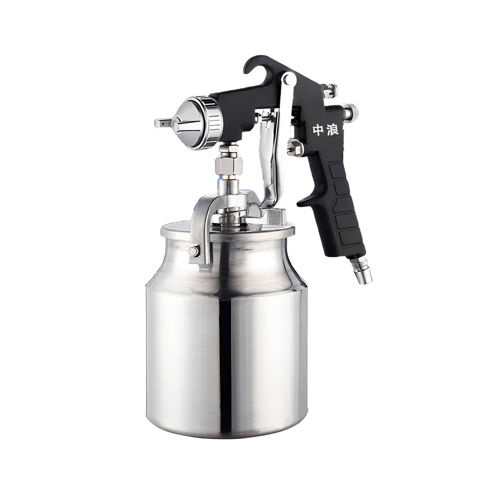 Zhonglang Black King Kong Series Spray Gun, Pq-2, Bottom Pot Type, 2.5mm, Suction Type, for Spraying Medium Viscosity Materials Such as Ships, Instruments, and Mechanical Equipment
Zhonglang Black King Kong Series Spray Gun, Pq-2, Bottom Pot Type, 2.5mm, Suction Type, for Spraying Medium Viscosity Materials Such as Ships, Instruments, and Mechanical Equipment